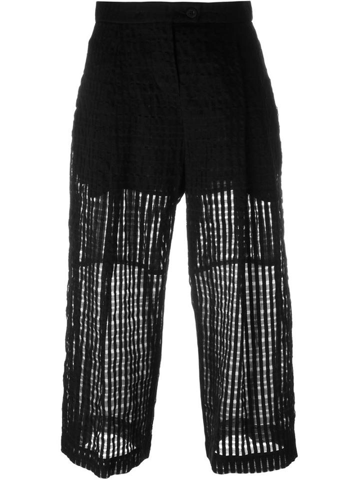 Lost & Found Ria Dunn Cropped Trousers, Women's, Size: Medium, Black, Cotton/linen/flax/silk
