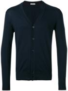 Paolo Pecora - V-neck Cardigan - Men - Cotton - M, Blue, Cotton