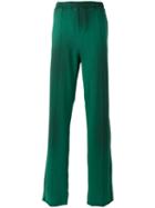 Msgm - Elasticated Waistband Track Pants - Men - Cotton - S, Green, Cotton