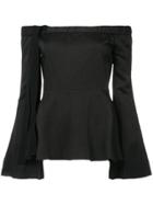 Derek Lam 10 Crosby Off The Shoulder Top - Black
