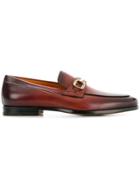 Santoni Clasp Detail Loafers - Brown