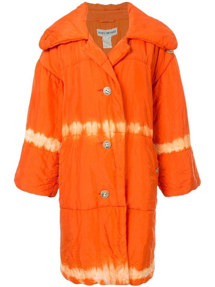 Issey Miyake Pre-owned Puffer Coat - Orange