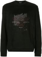 Emporio Armani Embroidered Eagle Logo Sweatshirt - Black