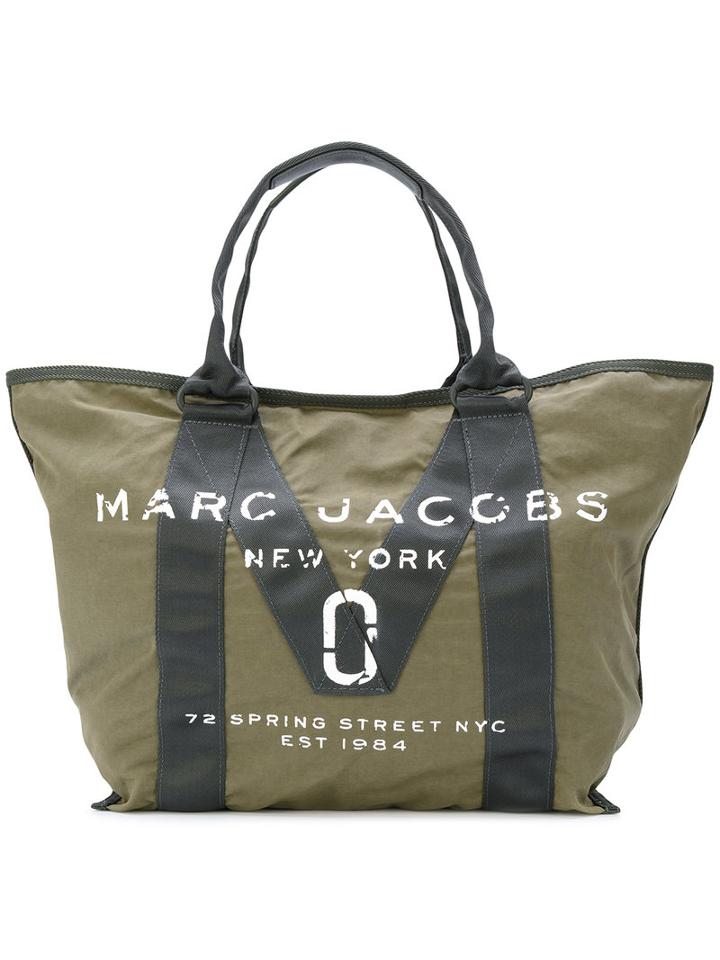 Marc Jacobs - Logo Tote - Women - Cotton - One Size, Green, Cotton