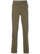 Officine Generale Belted Trousers - Green