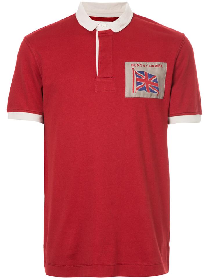 Kent & Curwen Contrast Collar Polo Shirt - Red