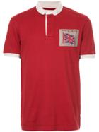 Kent & Curwen Contrast Collar Polo Shirt - Red