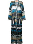 Missoni Long Striped Cardigan - Blue