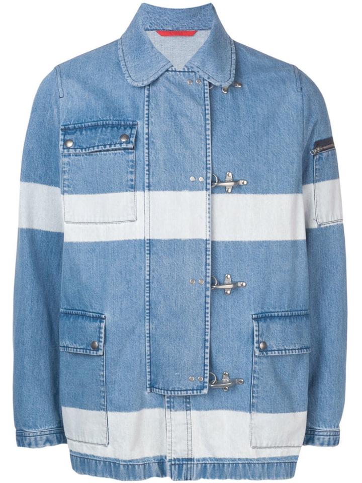 Fay 4-ganci Denim Jacket - Blue