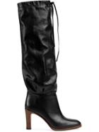 Gucci Leather Mid-heel Boot - Black