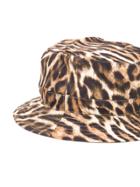 R13 Leopard Print Bucket Hat - Brown