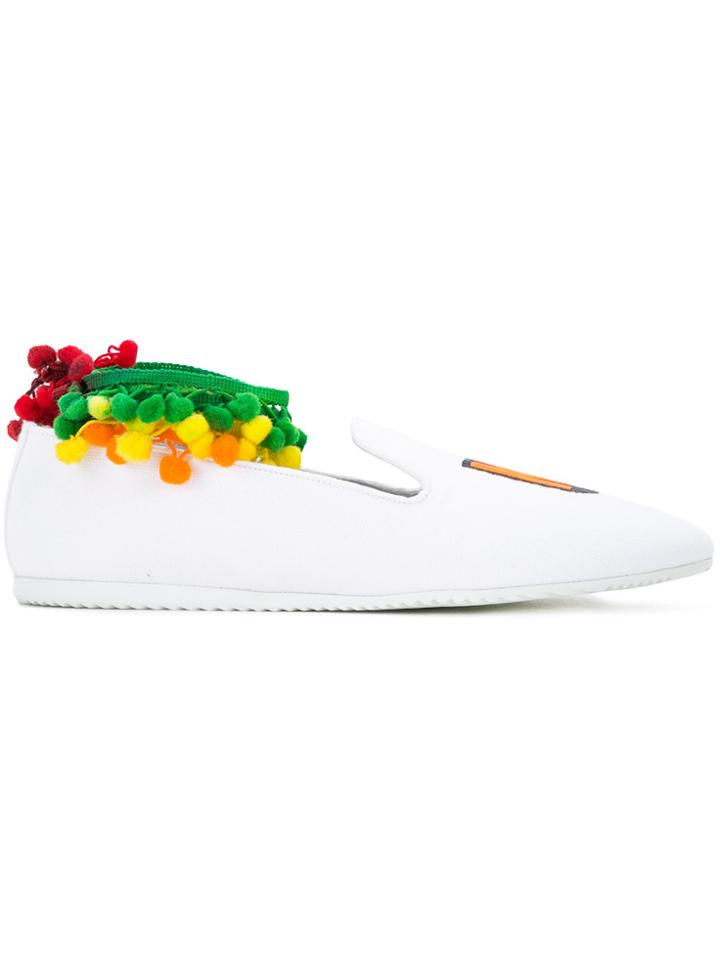 Joshua Sanders Ny Patch Slip-on Sneakers - White