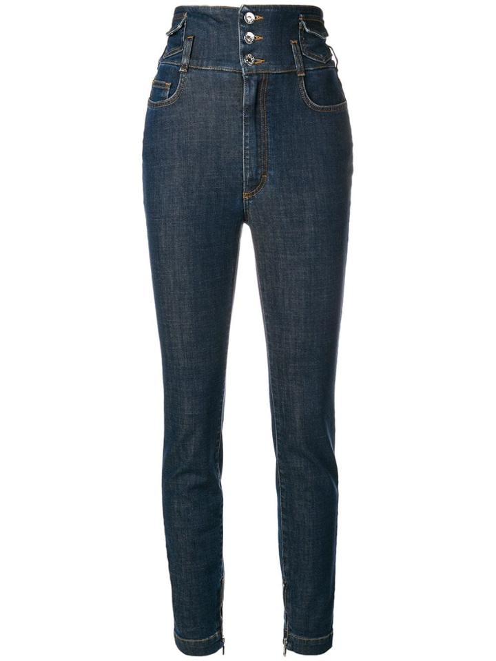 Dolce & Gabbana High Waisted Skinny Jeans - Blue