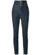 Dolce & Gabbana High Waisted Skinny Jeans - Blue