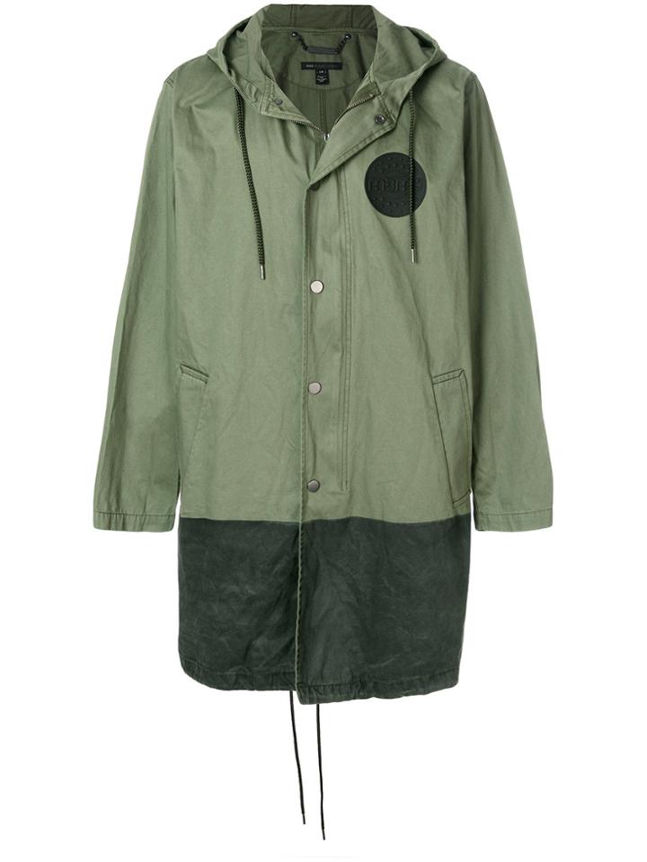 Marc Jacobs Contrast Panel Parka - Green