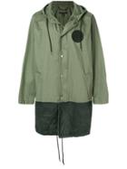 Marc Jacobs Contrast Panel Parka - Green