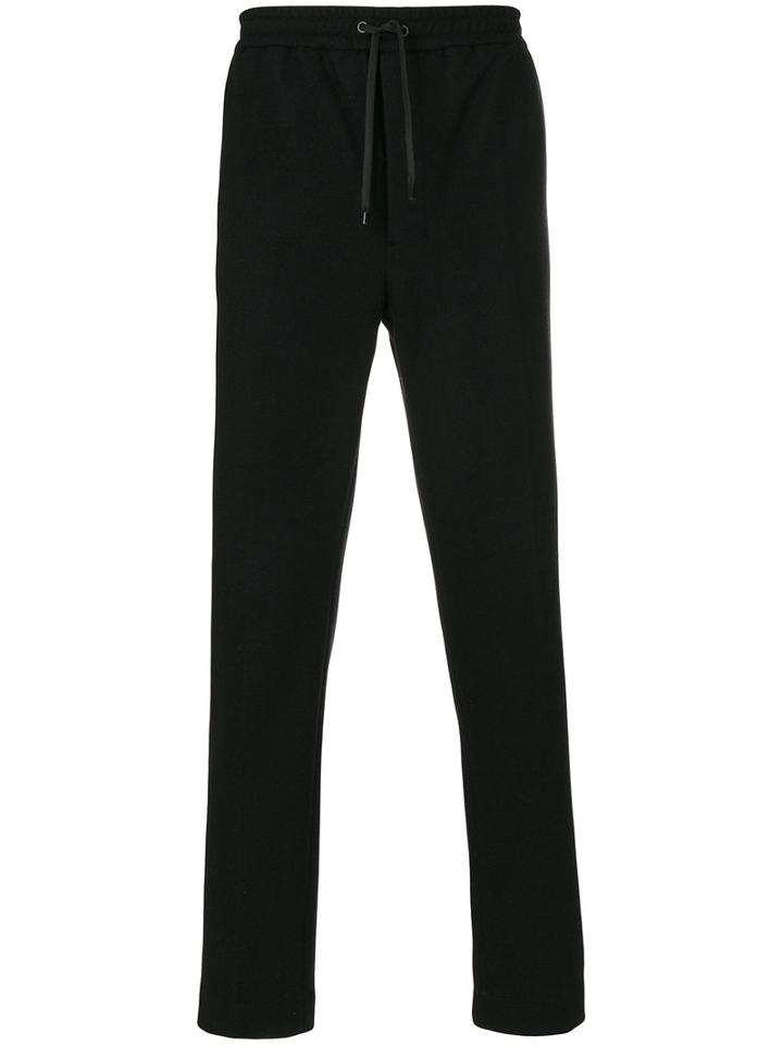 Ami Alexandre Mattiussi - Drawstring Carrot-fit Track Pants - Men - Polyamide/polyester/spandex/elastane/virgin Wool - 48, Black, Polyamide/polyester/spandex/elastane/virgin Wool