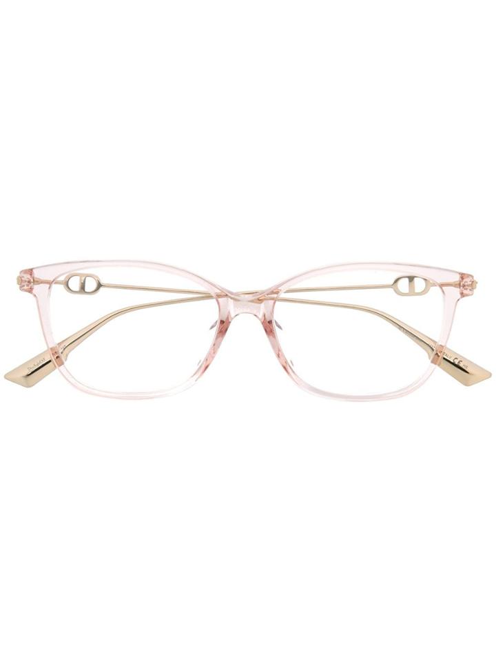 Dior Eyewear Square Frame Glasses - Pink