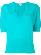 Michael Kors Short Sleeve V Neck Sweater