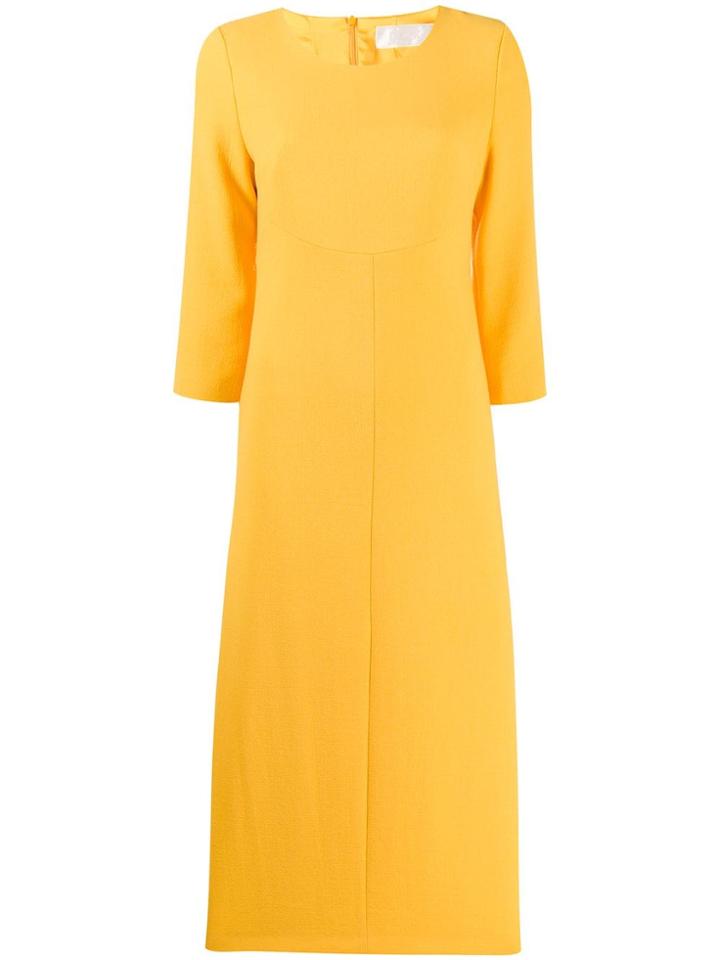 Goat Happy A-line Dress - Yellow