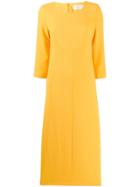 Goat Happy A-line Dress - Yellow