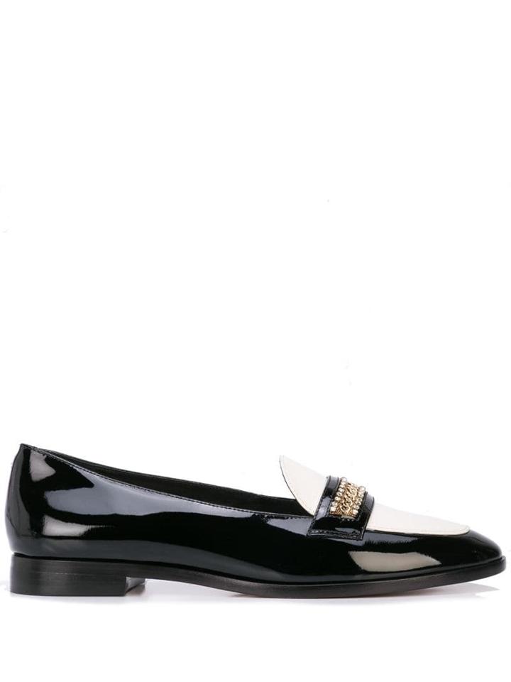 Sophia Webster Chain Embellished Loafers - Black