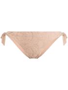 Ermanno Scervino Embroidered Bikini Bottoms - Neutrals