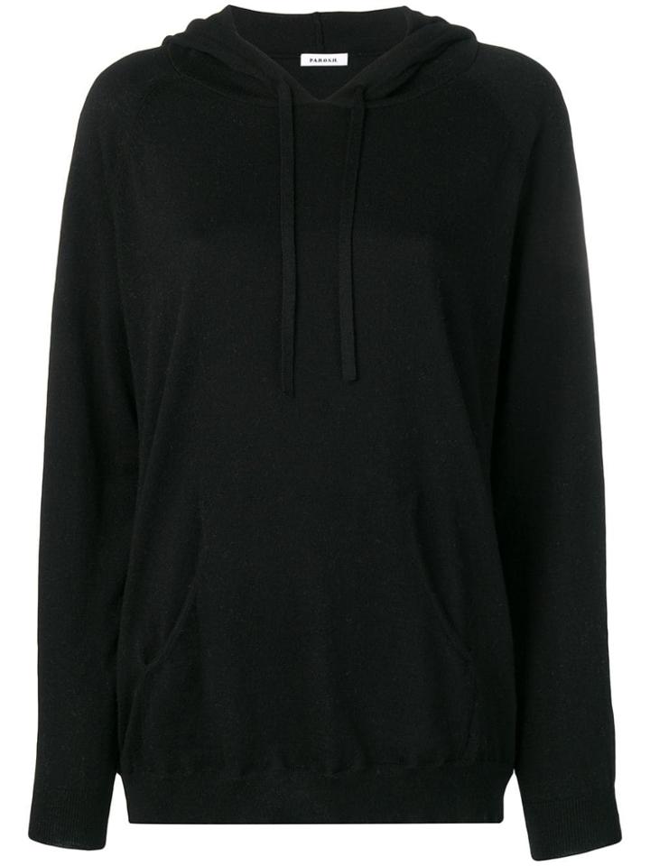 P.a.r.o.s.h. Knit Hoodie - Black