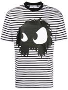 Mcq Alexander Mcqueen Striped Monster T-shirt - White