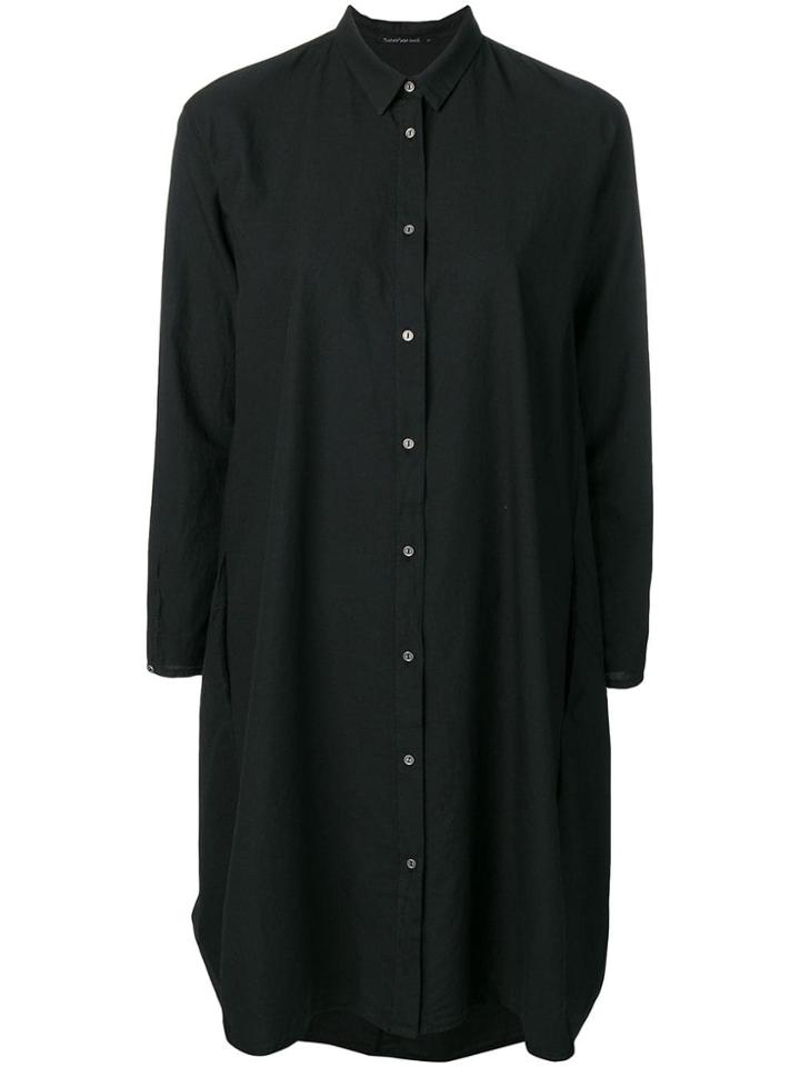 Transit Shirt Dress - Black