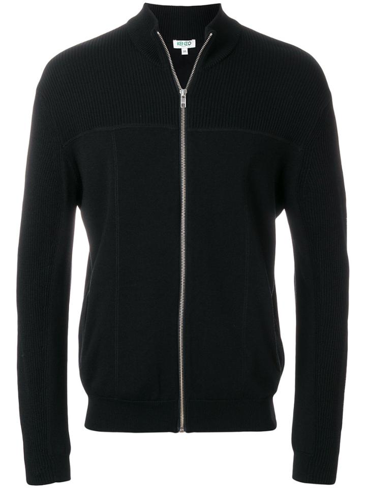 Kenzo Zipped Cardigan - Black