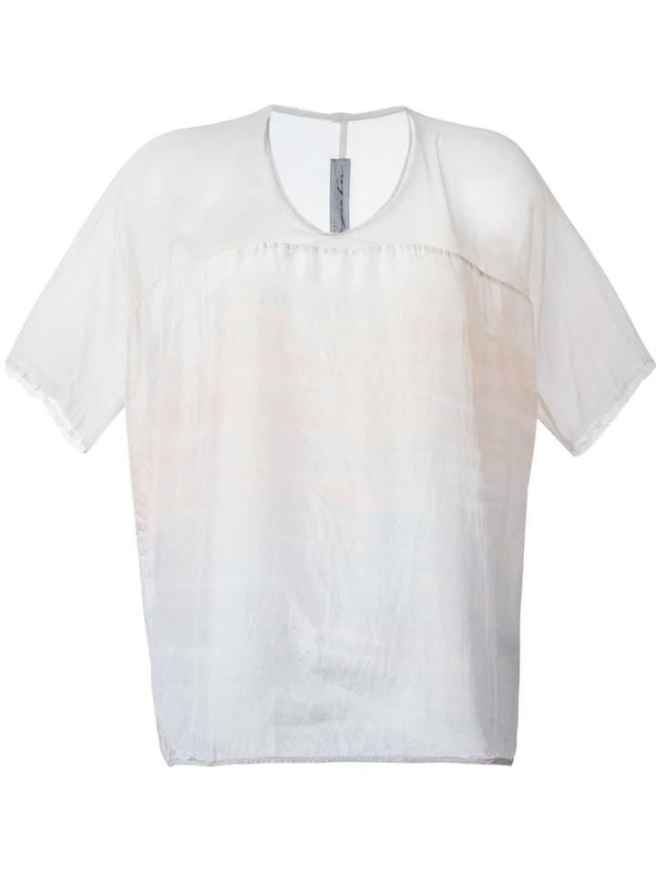 Raquel Allegra Oversized Panelled Top, Women's, Size: 1, Pink/purple, Silk