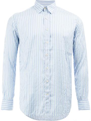 Geoffrey B. Small Classic Striped Shirt - Blue