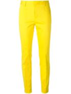 Dsquared2 Slim Trousers, Women's, Size: 40, Yellow/orange, Cotton/spandex/elastane