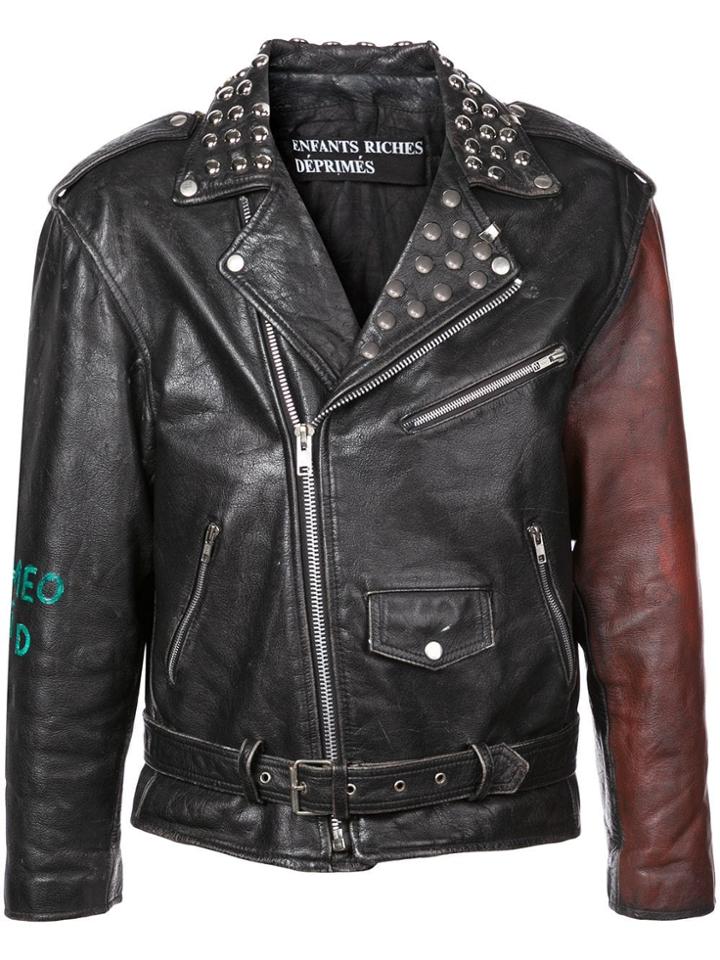 Enfants Riches Déprimés Studded Collar Jacket - Black