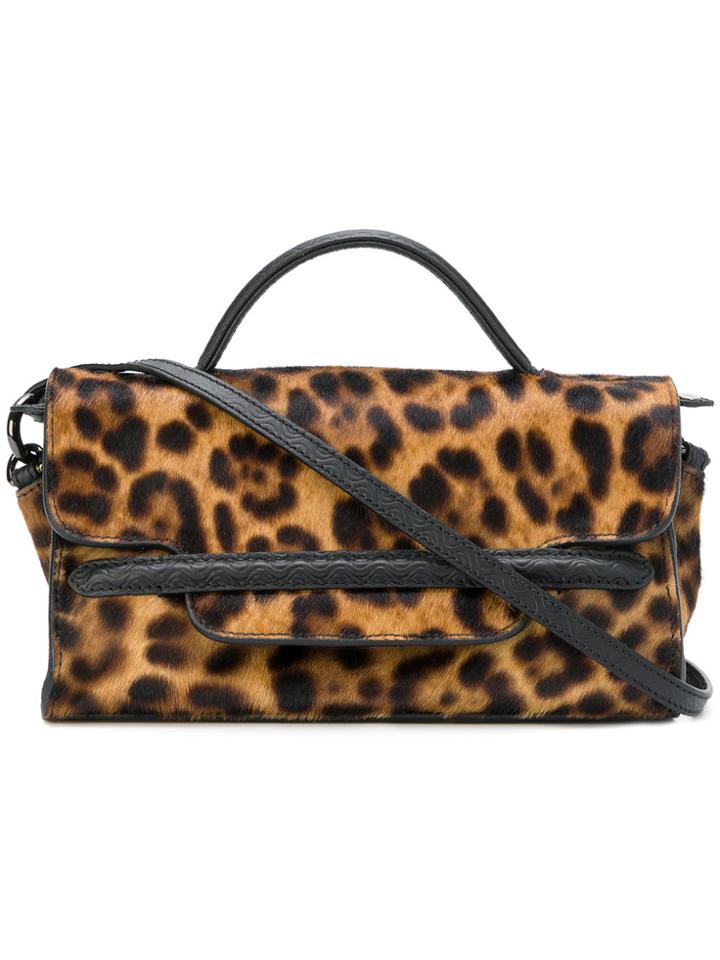 Zanellato Nina Leopard Print Mini Tote - Brown