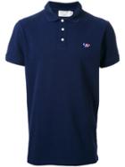 Maison Kitsuné Tricolour Fox Polo Shirt, Men's, Size: Small, Blue, Cotton