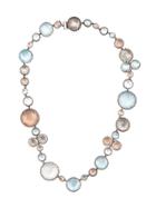 Larkspur & Hawk Sadie Riverstone Bubble Necklace - Metallic