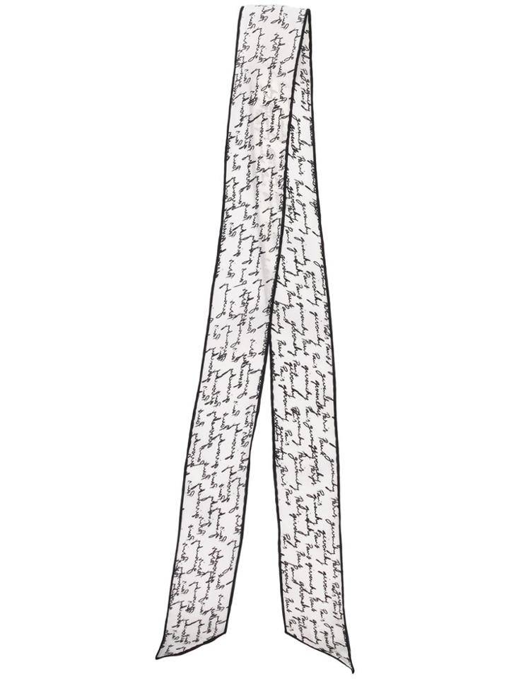 Givenchy Printed Thin Scarf - White