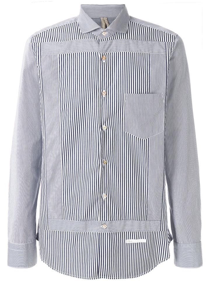 Dnl Striped Long Sleeve Shirt - Blue