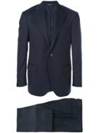 Corneliani Pinstripe Two Piece Suit - Blue