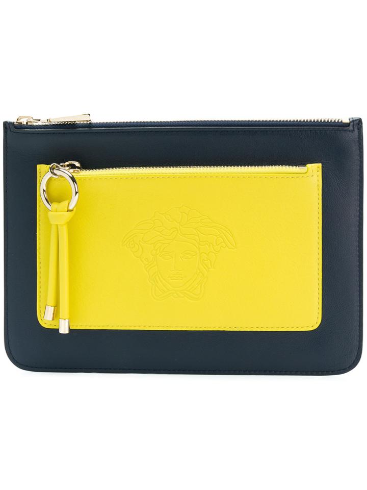 Versace Double Compartment Pouch - Blue