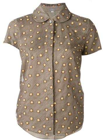 Jupe By Jackie Square Embroidered Shirt