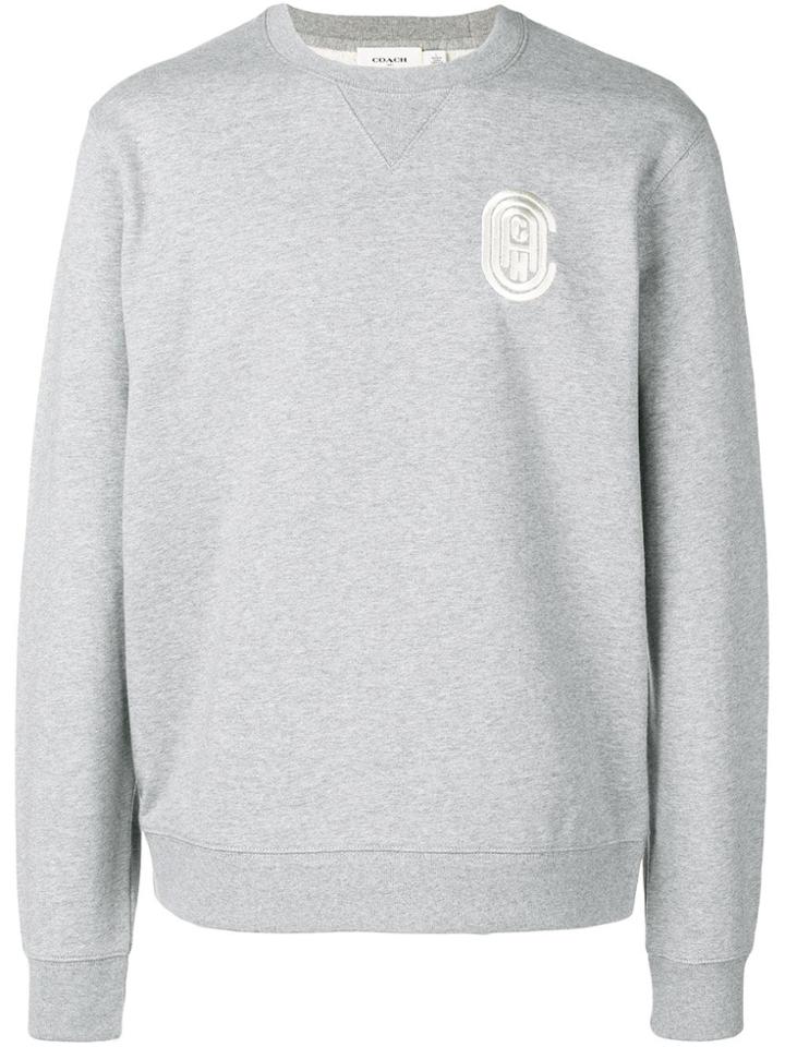 Coach Embroidered Logo Sweatshirt - Grey