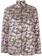 Shanghai Tang Bird & Floral Jacquard Chinese Jacket - Pink