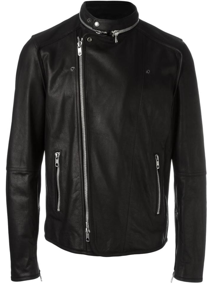 Diesel Black Gold Lestan Jacket, Men's, Size: 52, Cupro/acetate/leather
