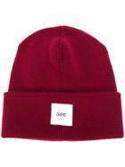 Oamc Cashmere Logo Beanie - Red