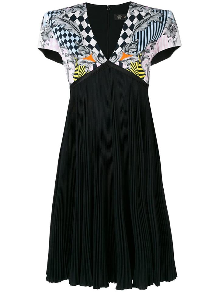 Versace Harlequin Dress - Black