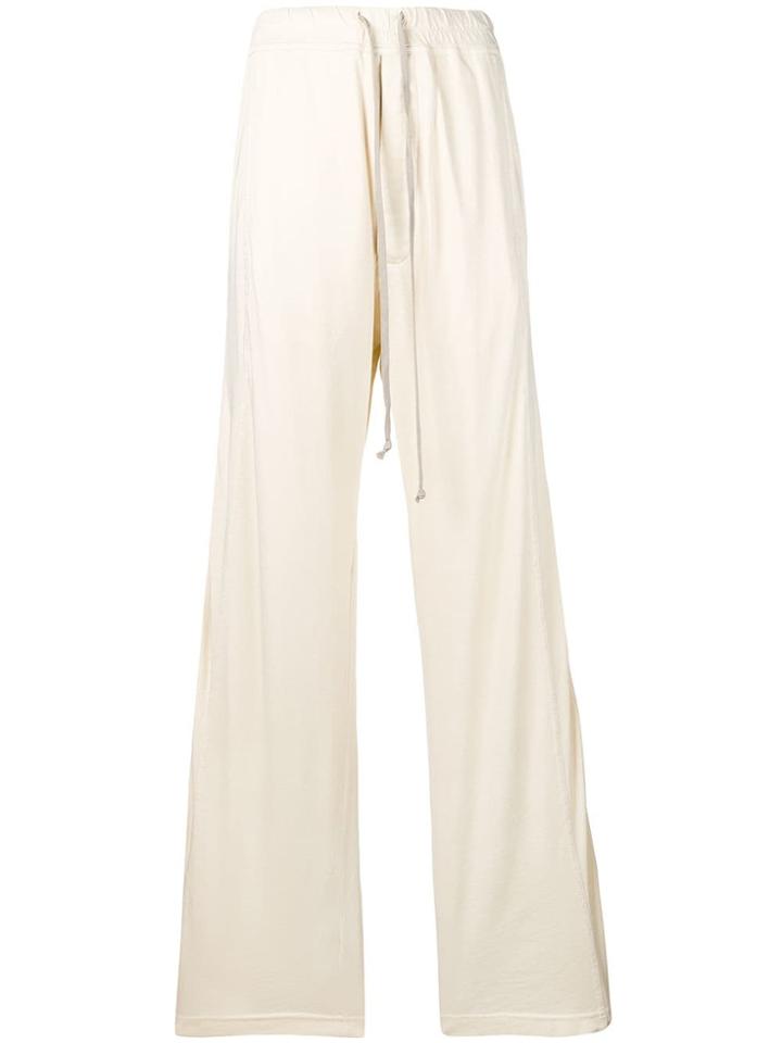 Rick Owens Drkshdw Snap-button Oversized Track Pants - Neutrals