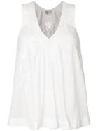 Forte Forte Lace Panel Tank - White